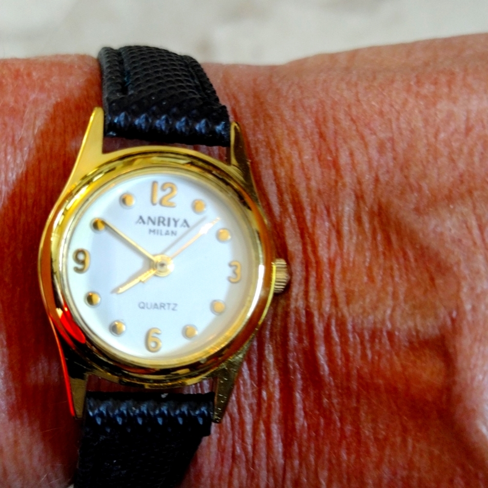 Anriya Milan faux leather band Watch.